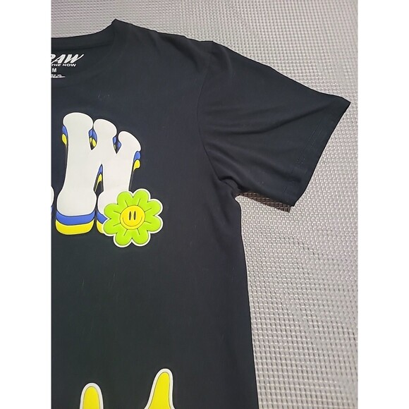 Rawyalty Smiley Drift Puff Print Crew Neck Men's Shirt Size Medium Mushroom RAW - Picture 5 of 11